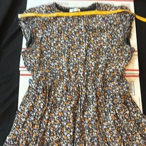 KURUNDO DRESS ACRUNCHIE SHORT CAP SLEEVES DOUBLE LAYER